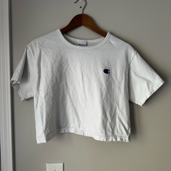 Champion Women's Short Sleeve White Tee - Picture 2 of 6